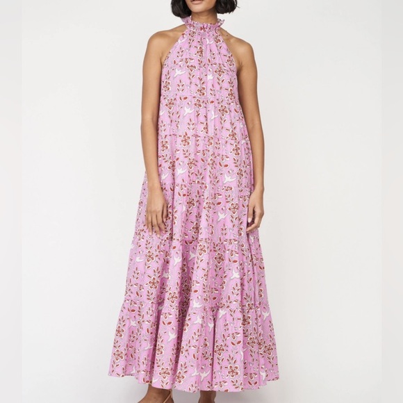 RHODE Julia Dress in Pink Eden - Picture 4 of 14